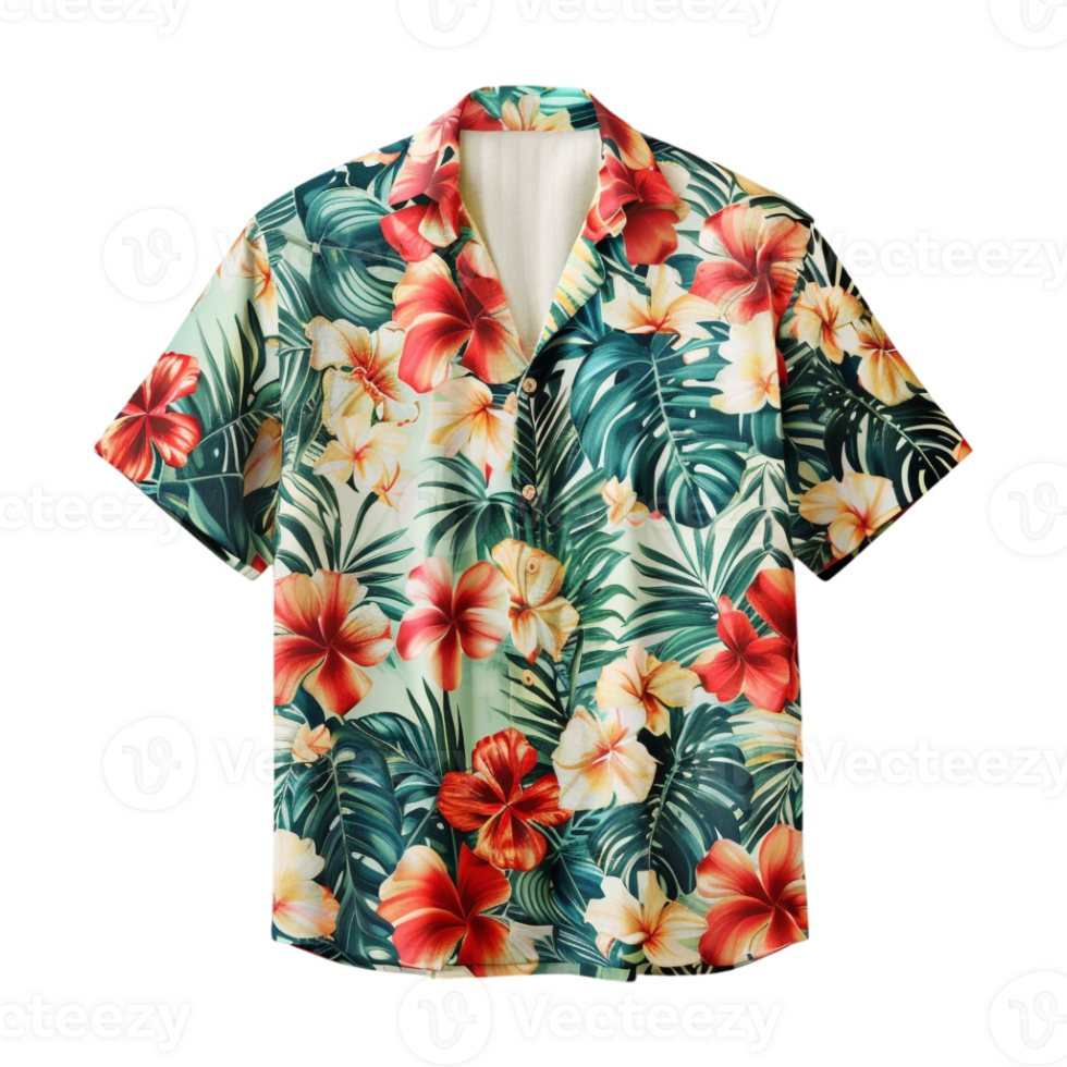 Summer Hawaii T-shirt on Transparent Background png