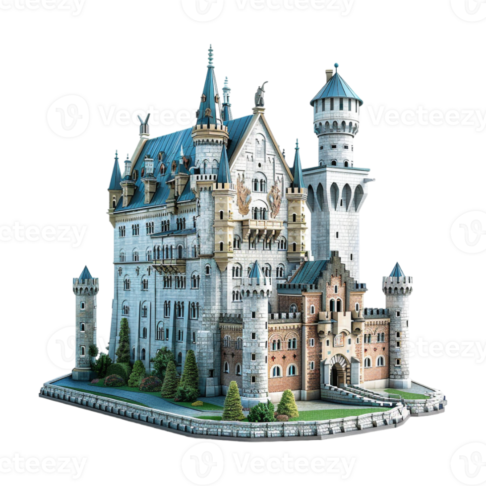 Ancient Castle Greek on Transparent Background png