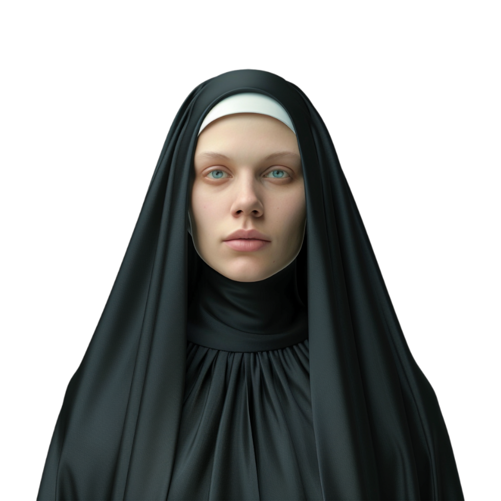 Nun on Transparent Background png