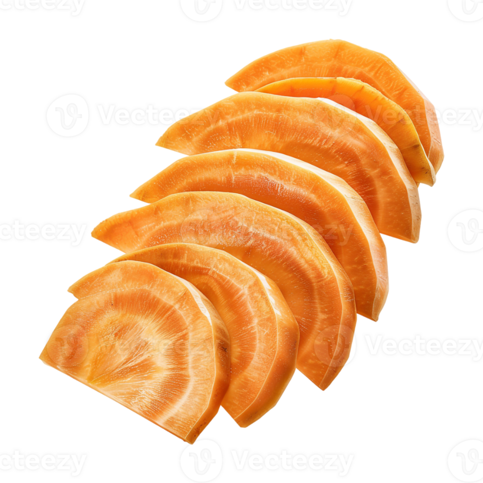 Carrot Slices on Transparent Background png