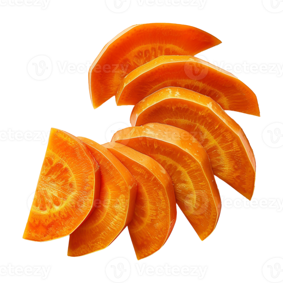 Carrot Slices on Transparent Background png