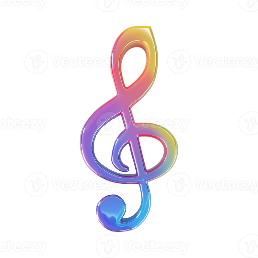 Music Note Sign on Transparent Background png