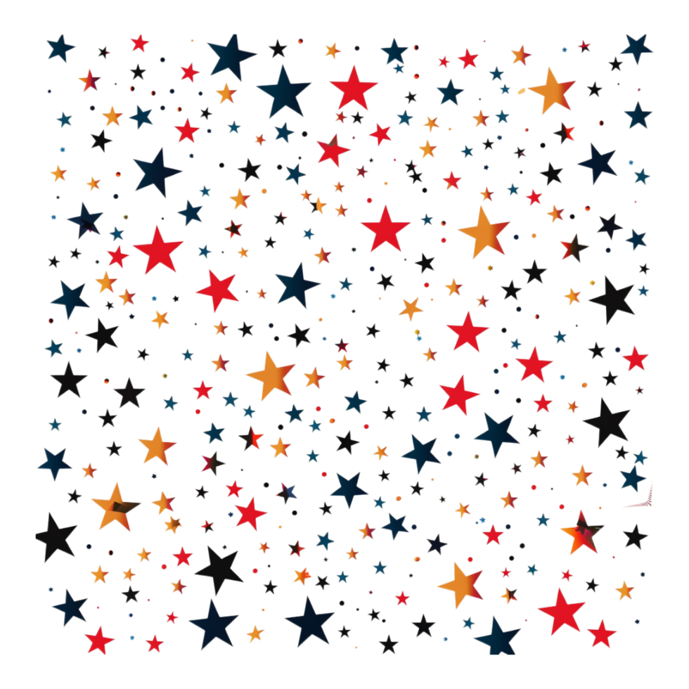 Stars in Air on Transparent Background png