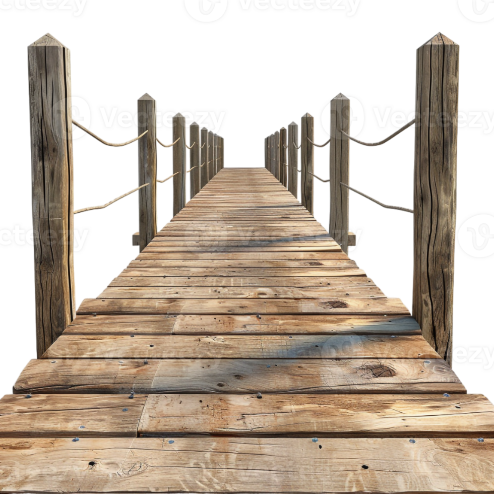 Dock Wooden Pier on Transparent Background png