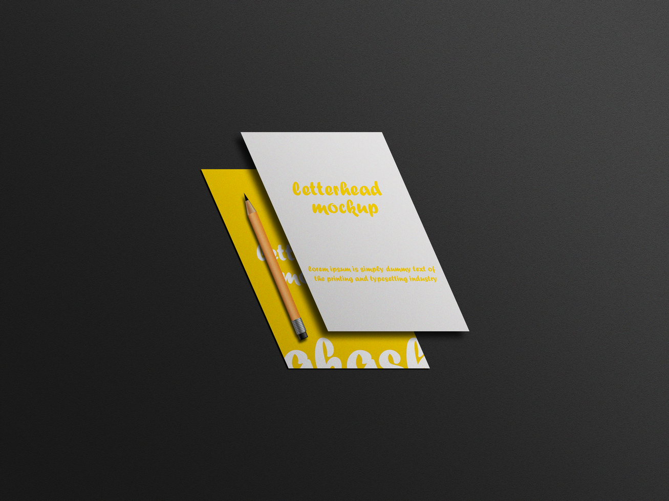 Letterhead mockup design. psd