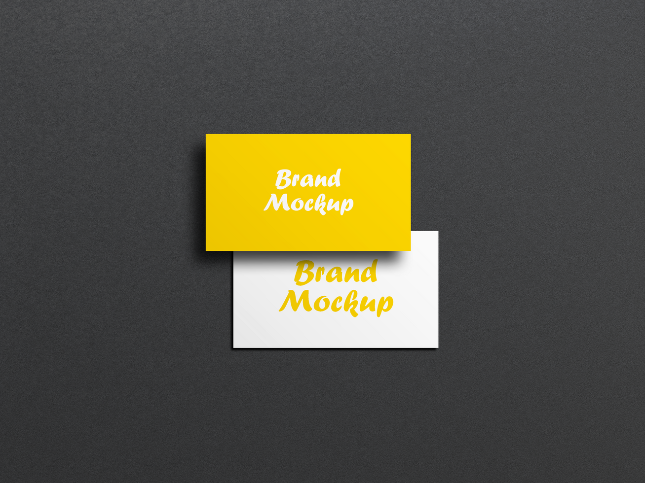Business card mockup design psd