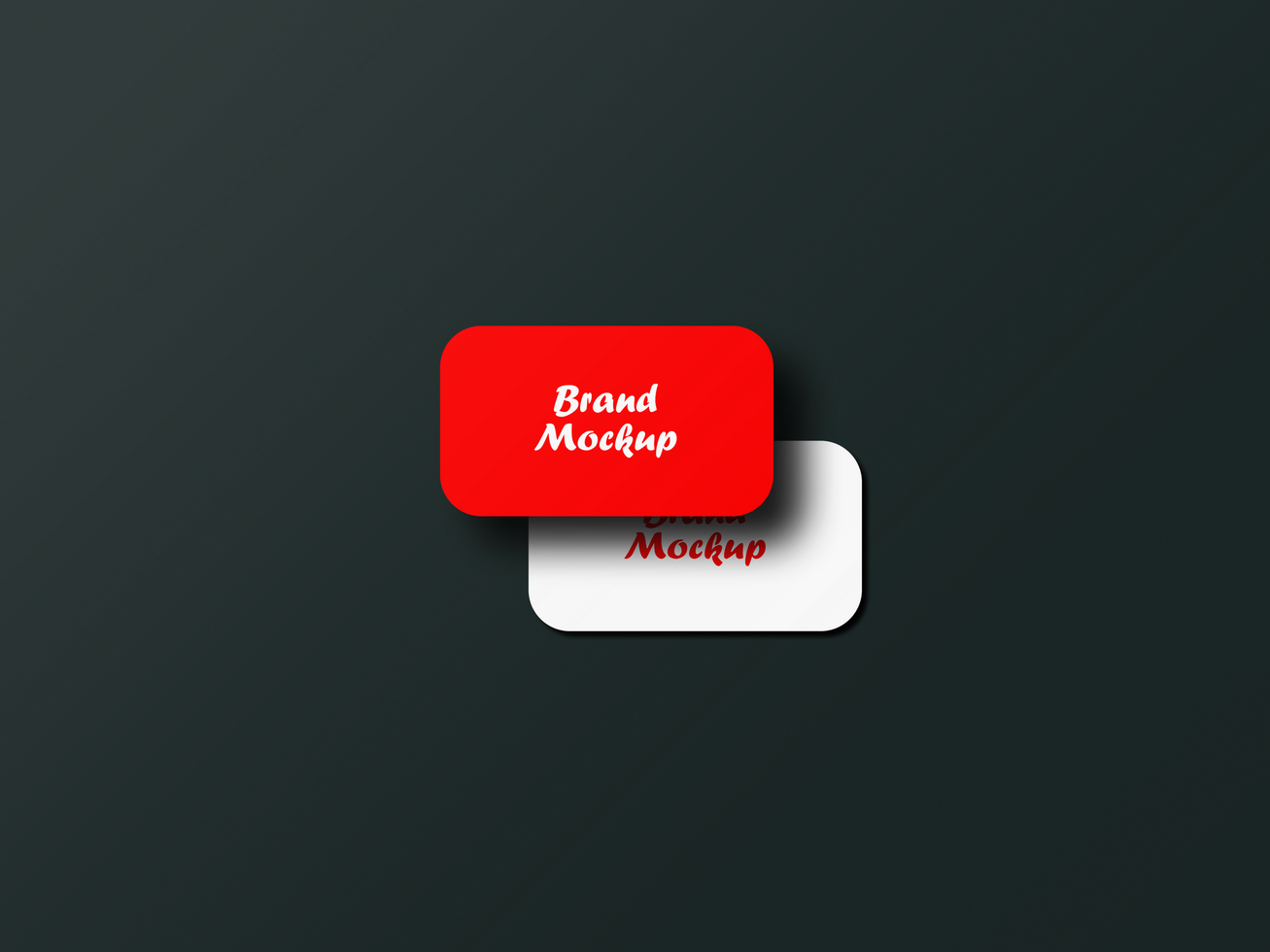 Business card mockup design psd