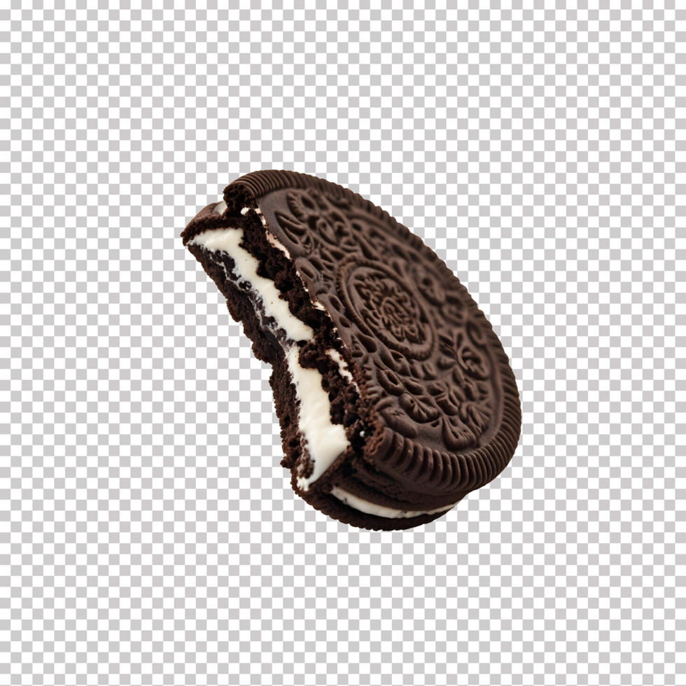 Tasty Oreo Cookie Isolated on Transparent Background psd