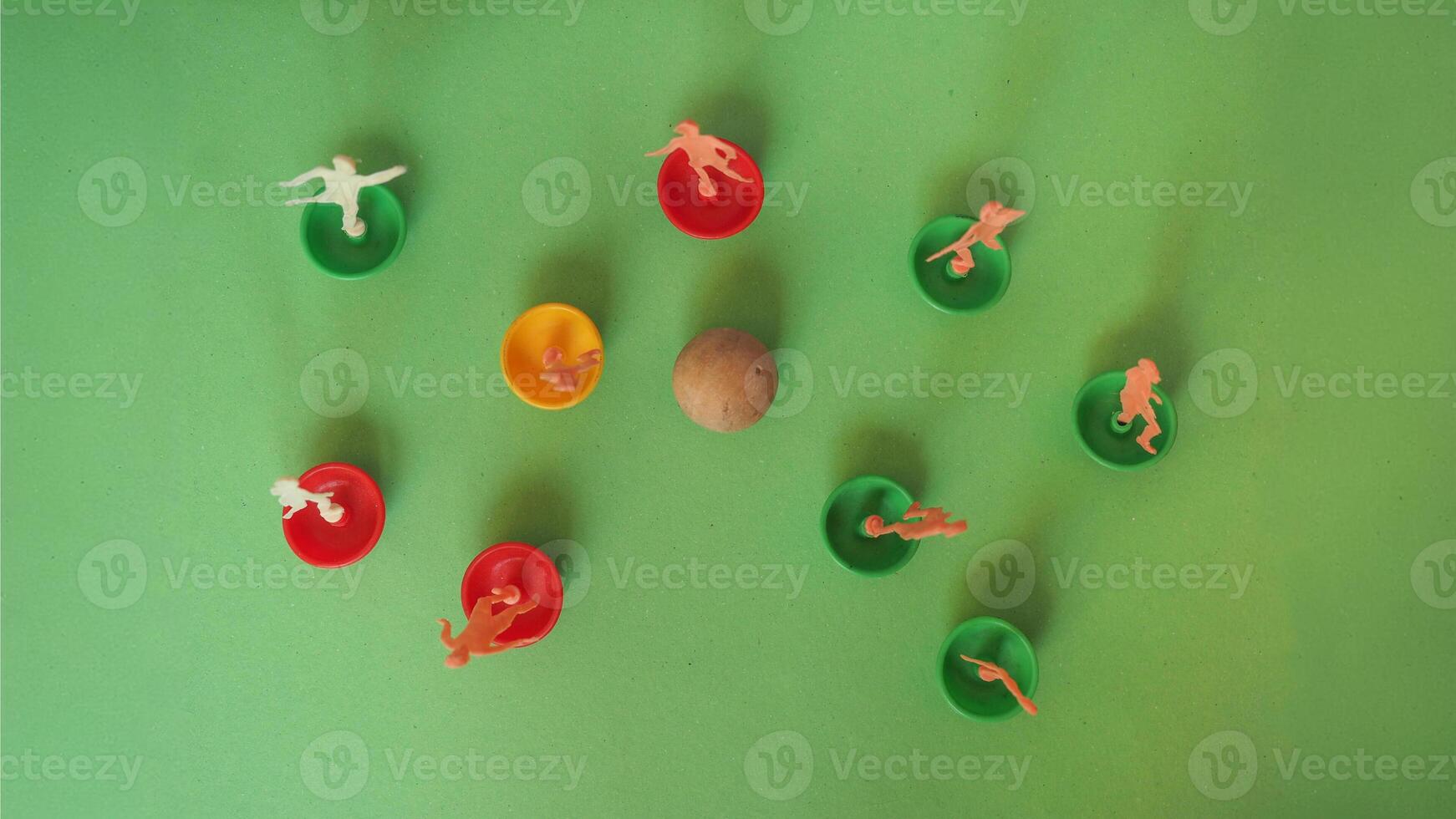 toy football soccer game flat view photo