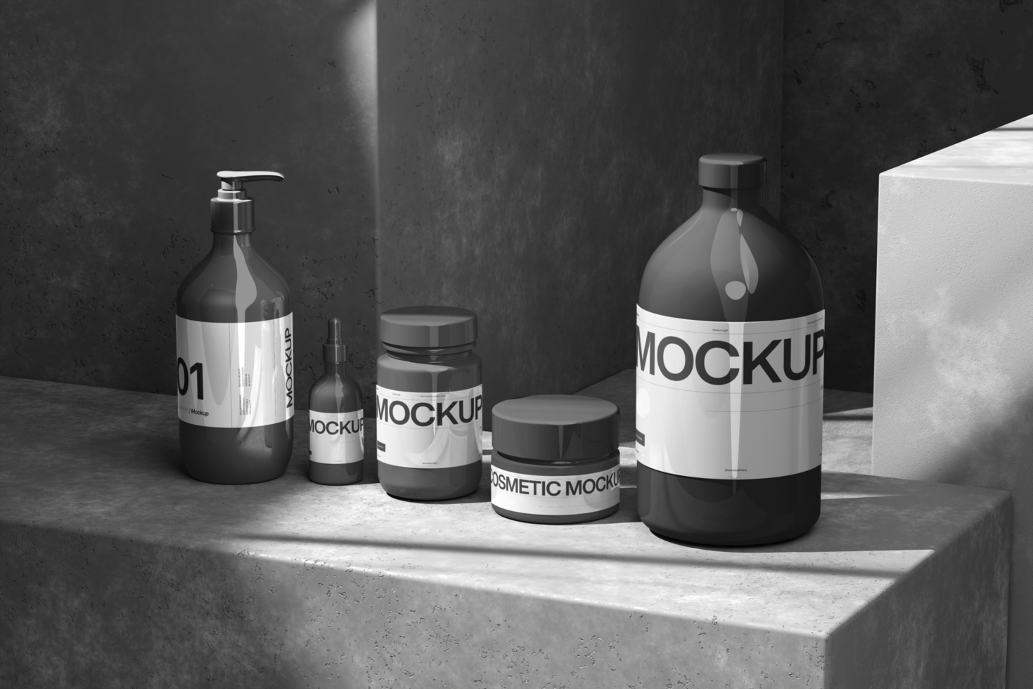 Versatile Cosmetic Packaging Mockup for Professional Branding and Design Projects psd