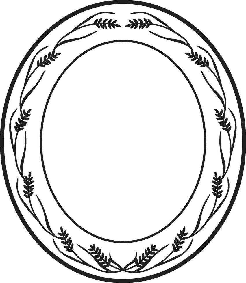Arabesco florals design, florals black and white design illustration. vector