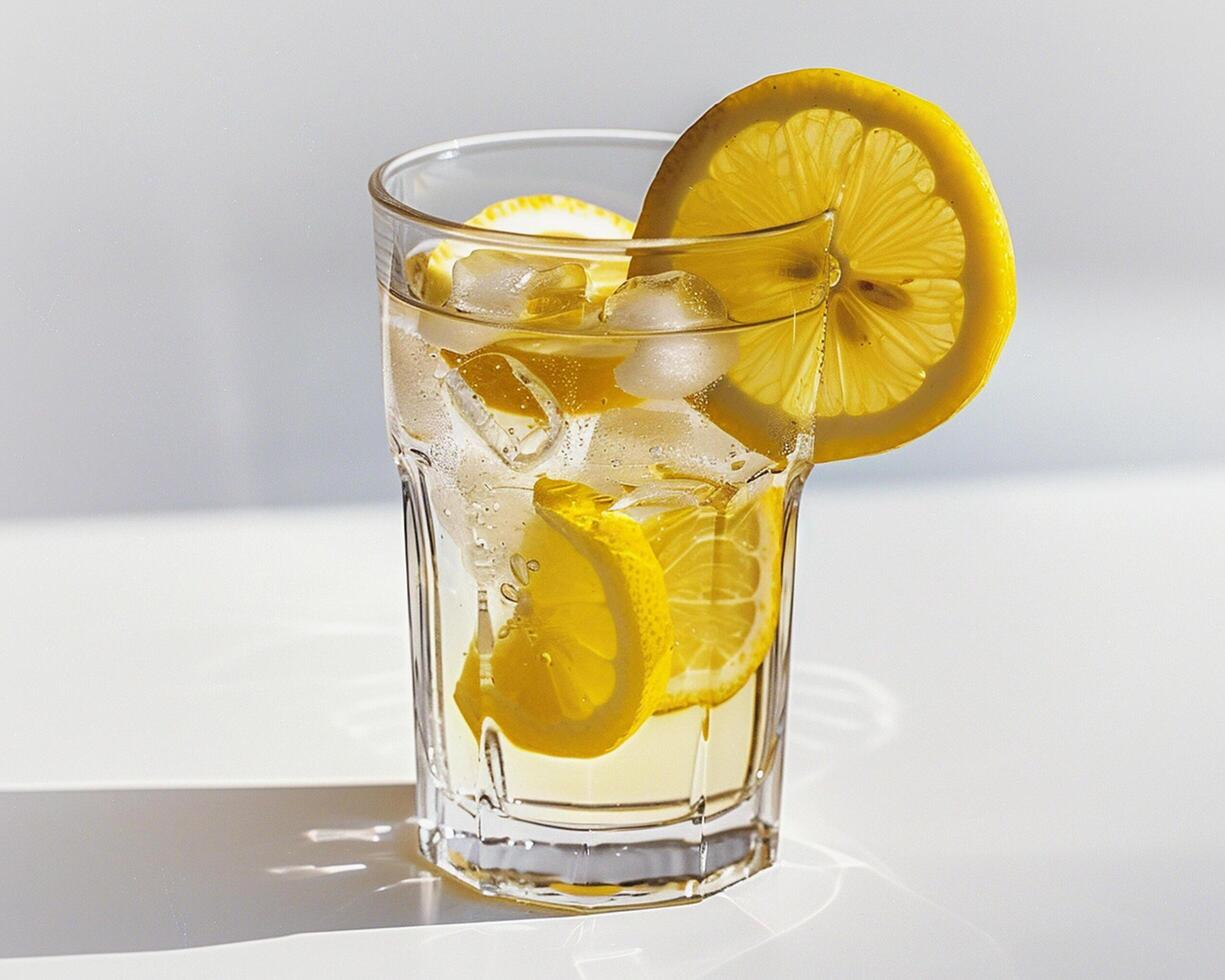 a glass of lemonade photo