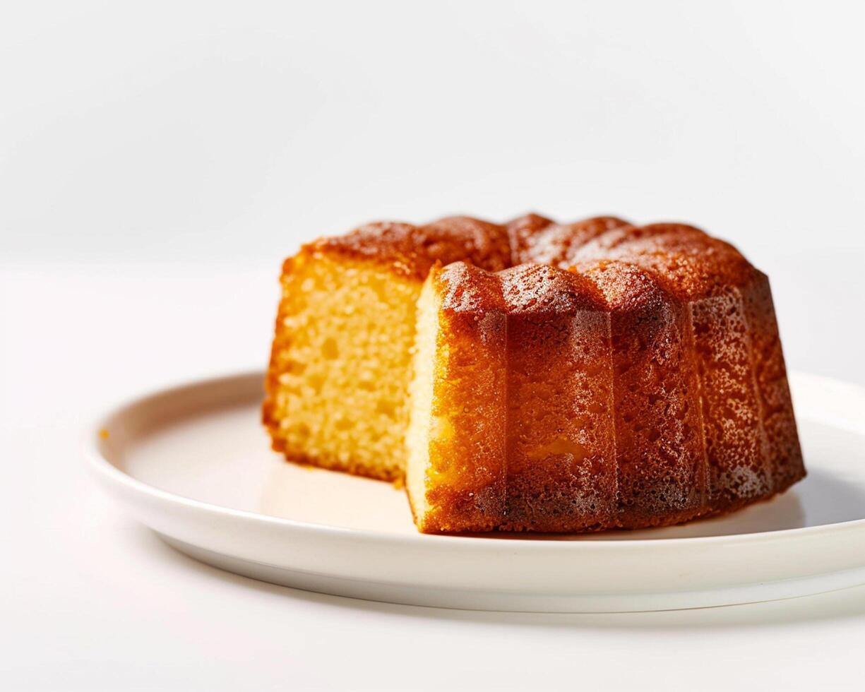 a piece of cake on a plate photo