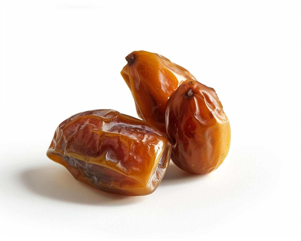 three dates on a white background photo
