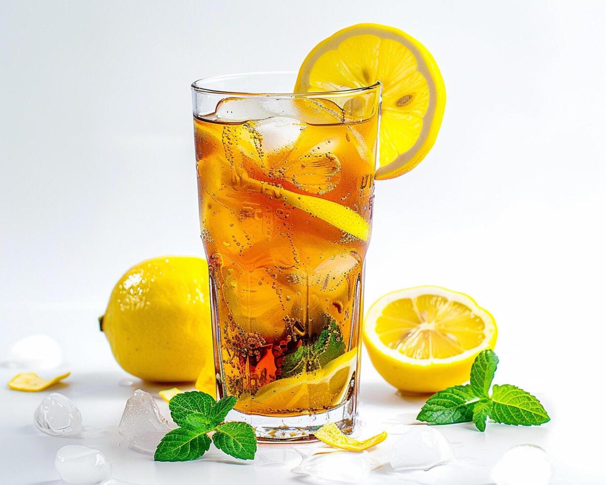 a glass of lemonade photo