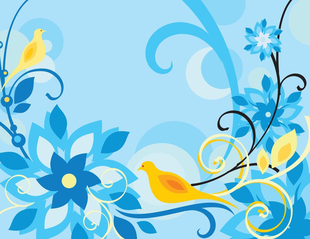 Arabesco florals design, florals black and white design illustration. vector