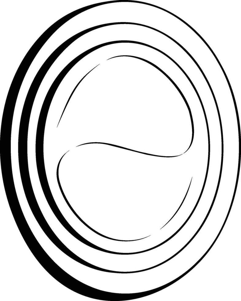 Arabesco florals design, florals black and white design illustration. vector