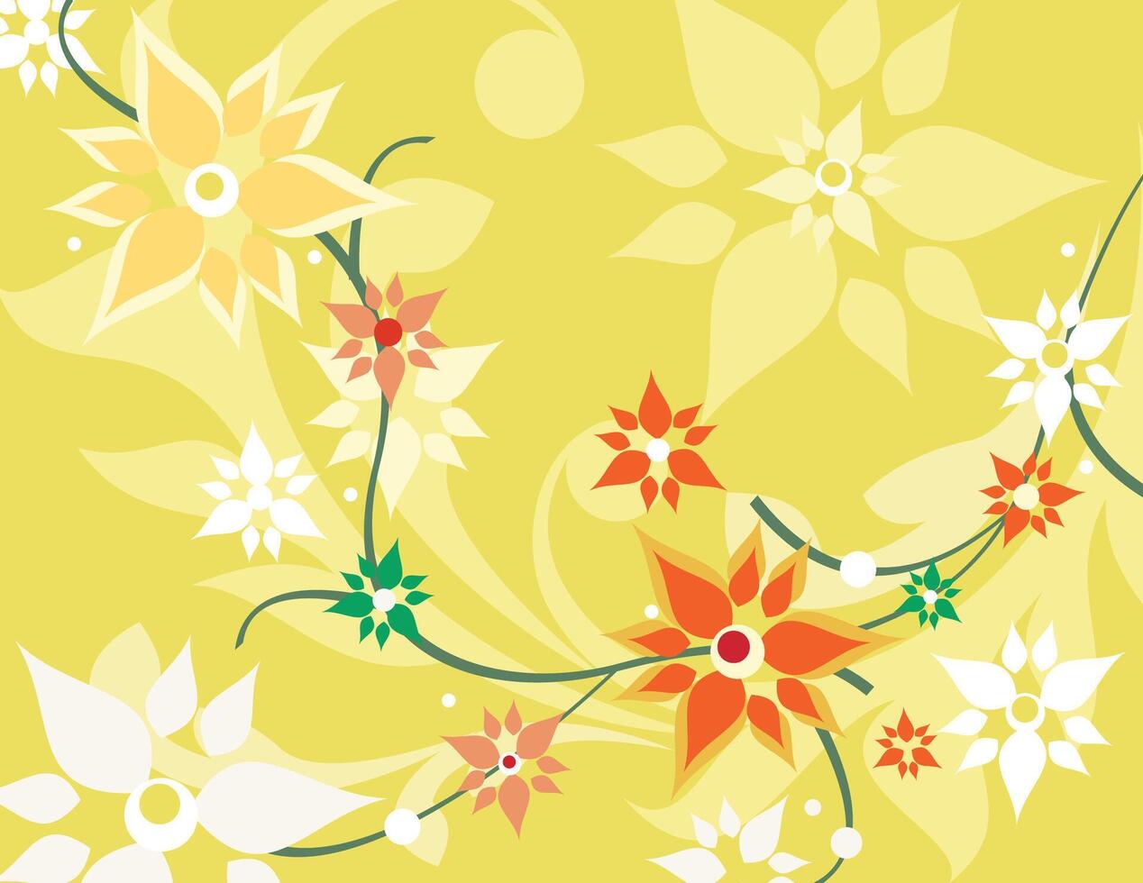 Arabesco florals design, florals black and white design illustration. vector