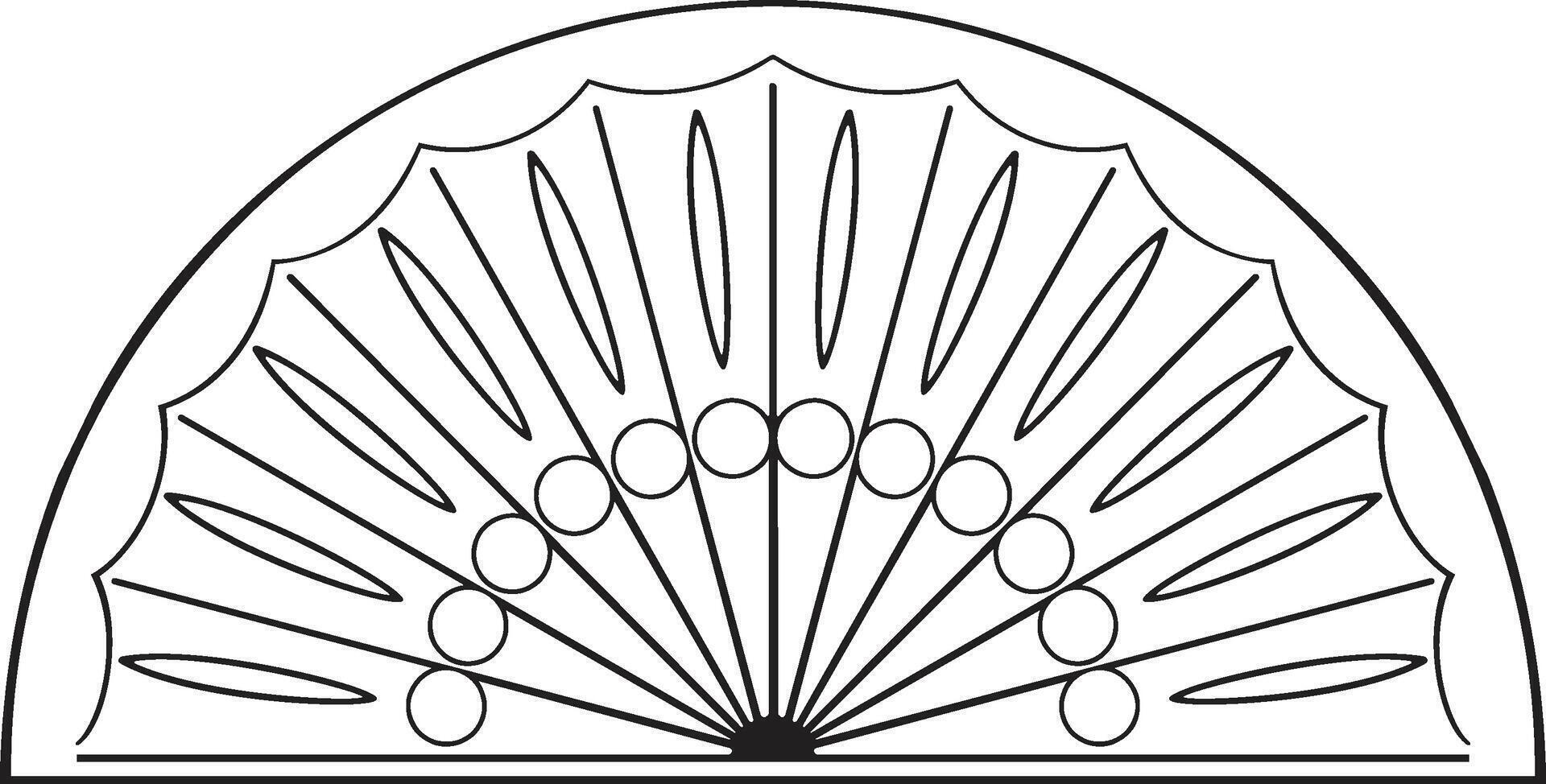 Arabesco florals design, florals black and white design illustration. vector