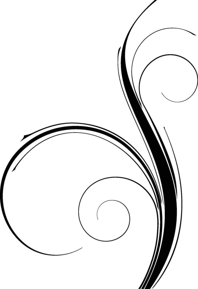 Arabesco florals design, florals black and white design illustration. vector