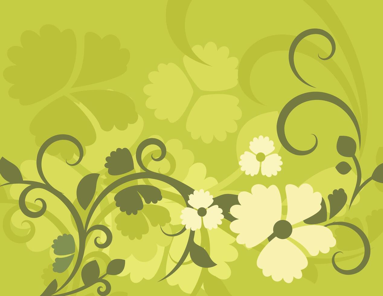 Arabesco florals design, florals black and white design illustration. vector