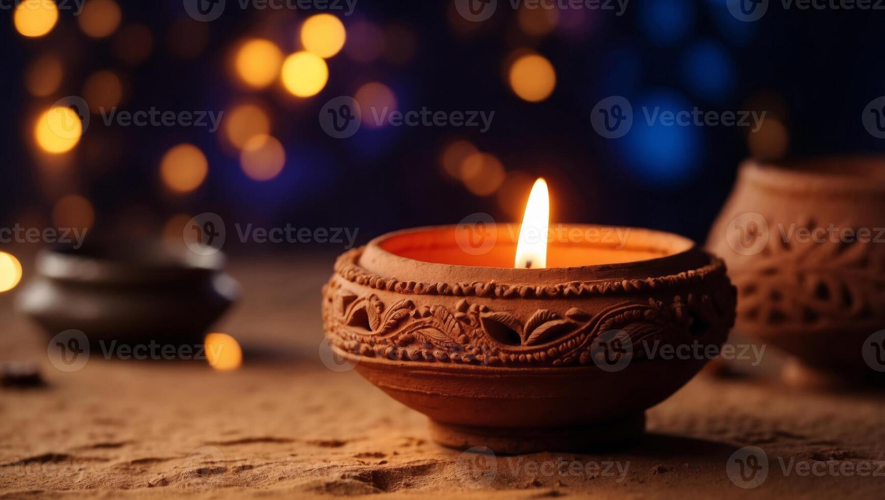 Indian diwali festival of lights photo