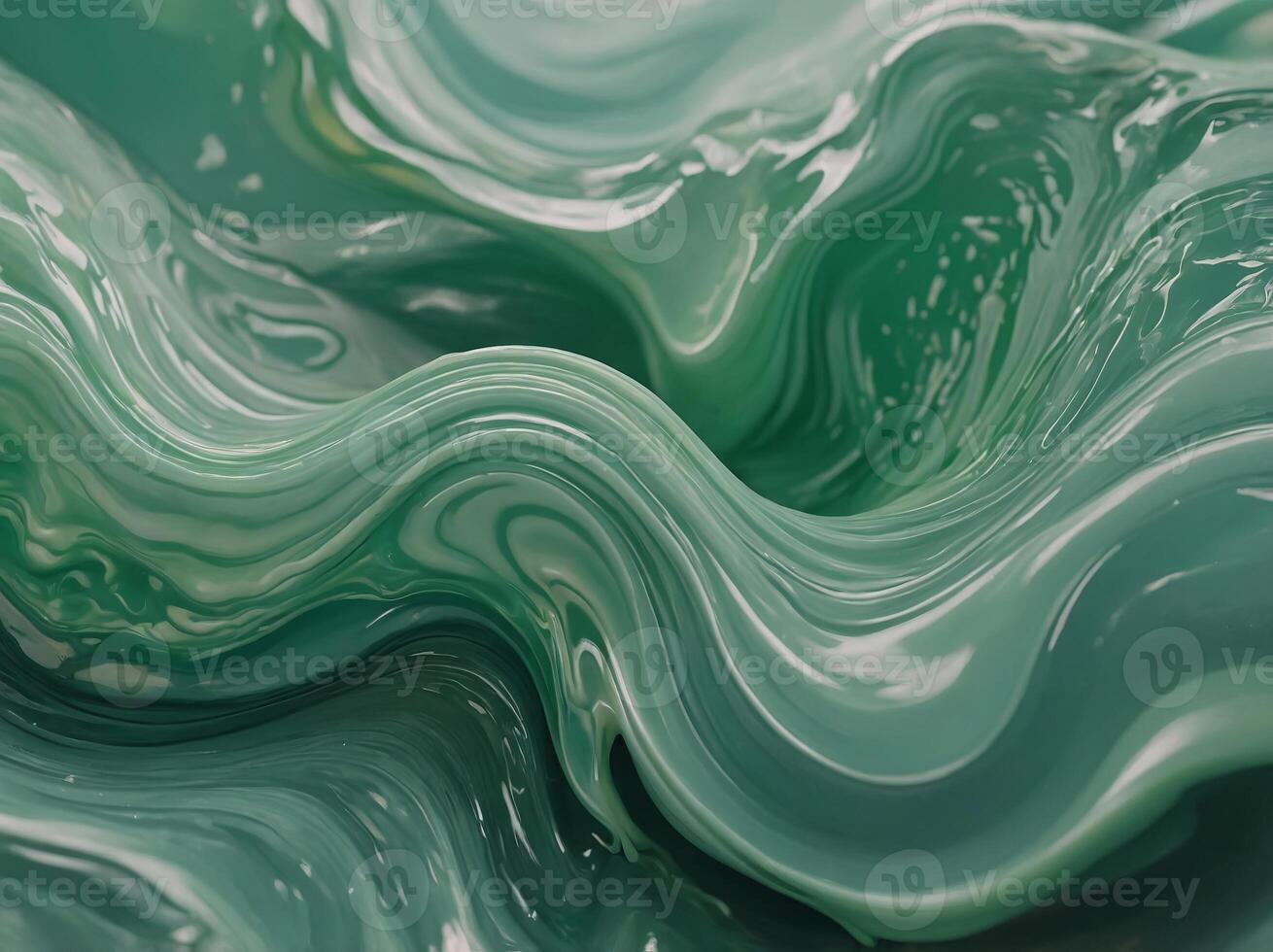 Abstract background with pastel green fluid gradients. photo