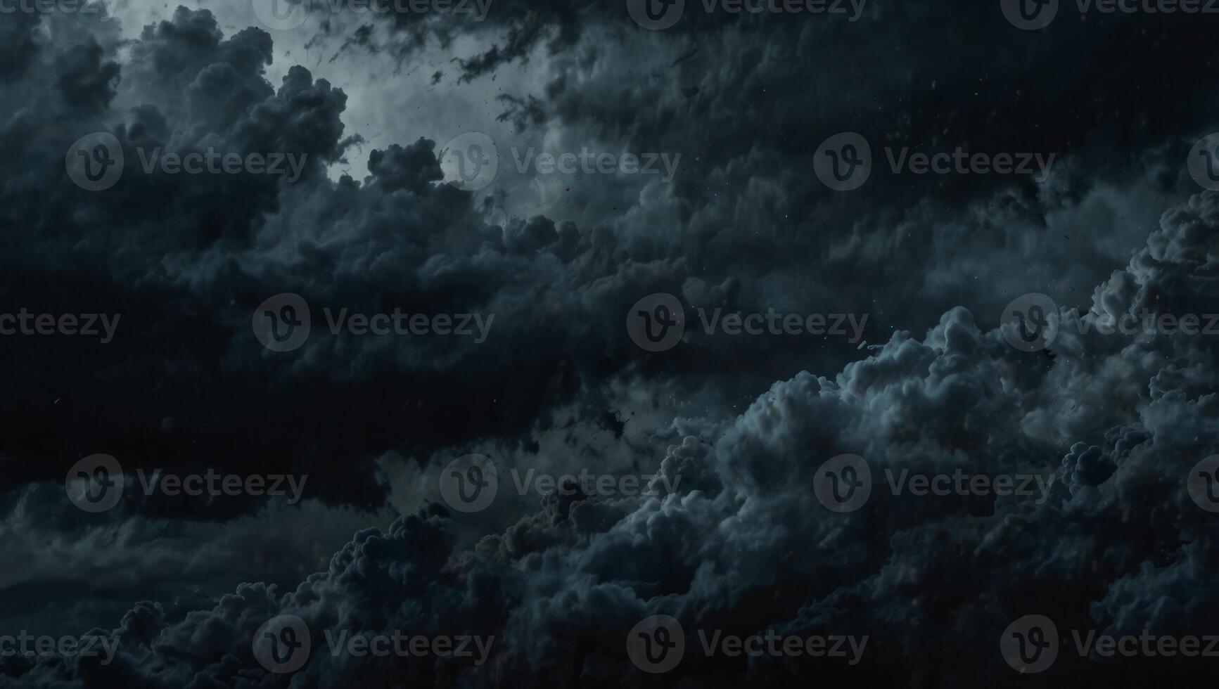 An abstract texture background that resembles the chaotic beauty of a stormy sky, with a palette of dark greys and blues, and a dramatic, atmospheric quality. photo