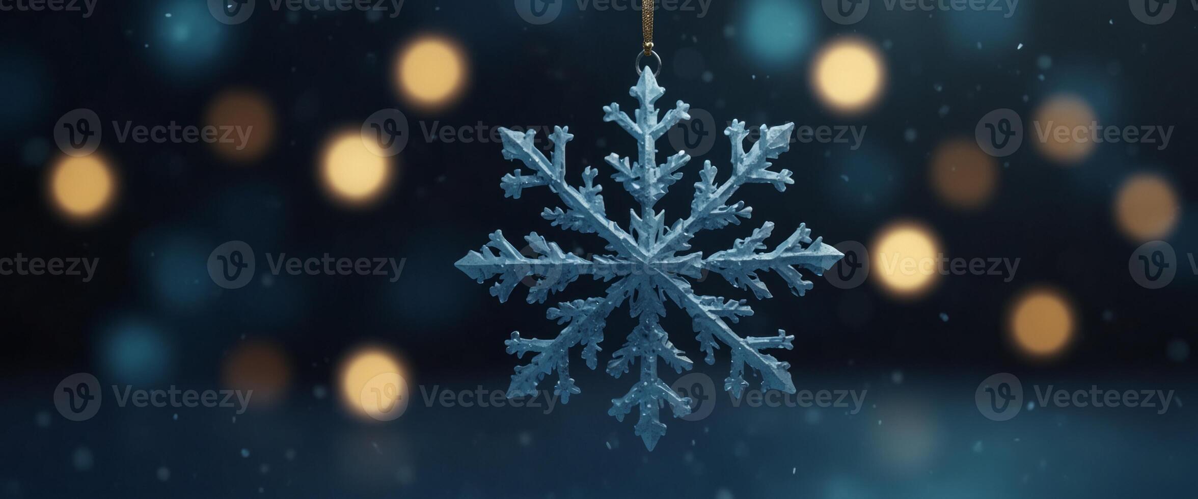 Blue holiday background Christmas background with snowflake and star. photo