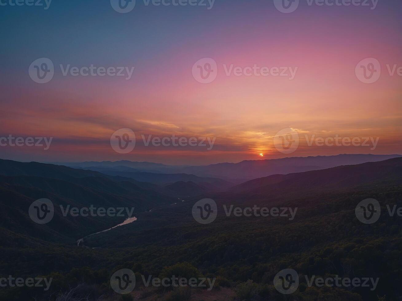 Explore a gradient backdrop moving from sunrise pinks to dusk blues, capturing the beauty of a day's beginning and end in one canvas. photo