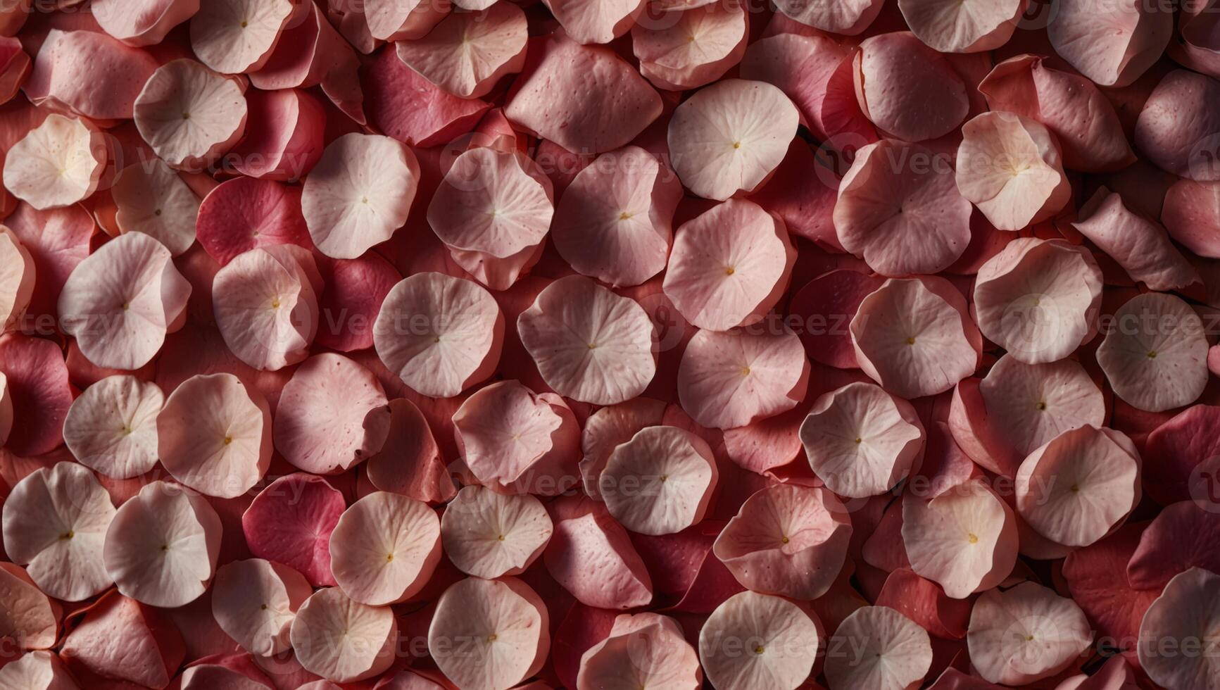 Pink rose petals texture background, romantic Valentine's backdrops, concept of love, present and anniversary. photo
