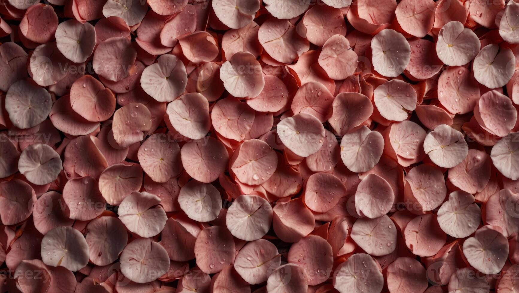 Pink rose petals texture background, romantic Valentine's backdrops, concept of love, present and anniversary. photo
