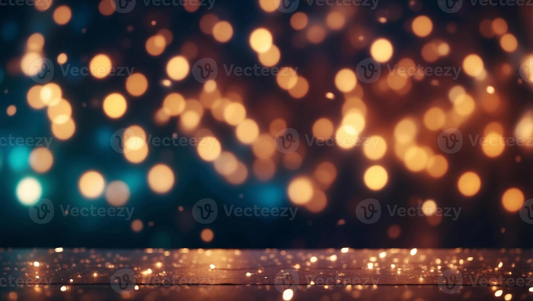 abstract bokeh background, shining lights, holiday sparkling atmosphere, celebration ambient. photo