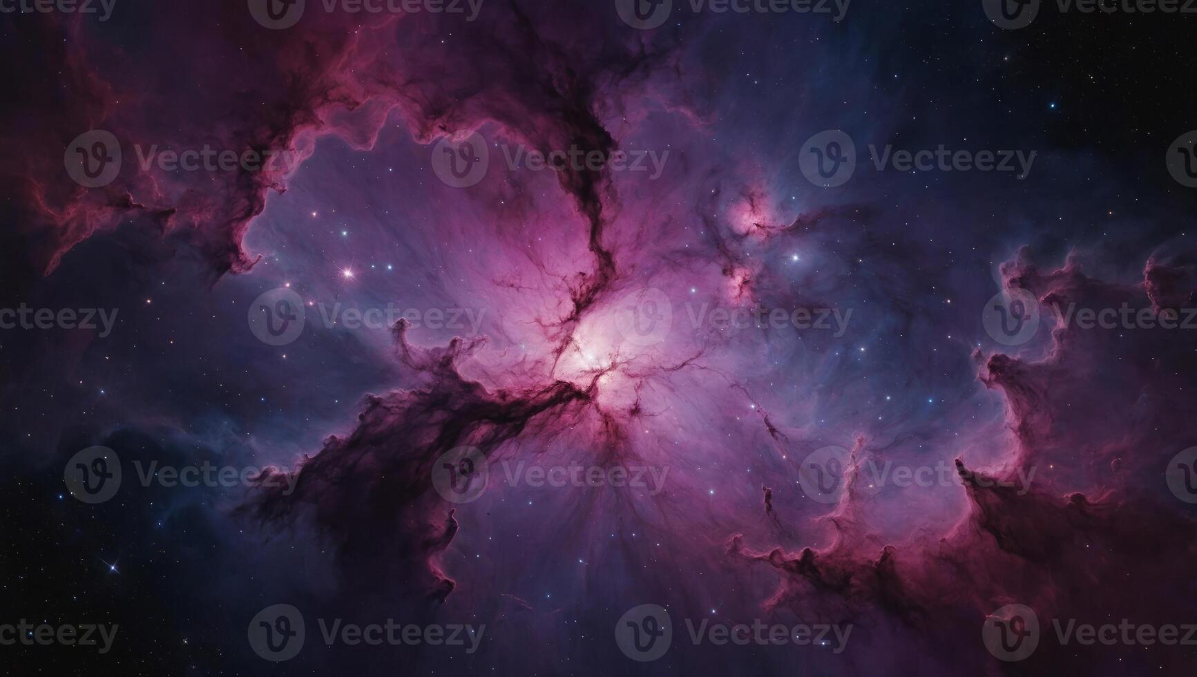 A mesmerizing image of a pink and purple nebula, serving as an ideal wallpaper or abstract background, sure to be a best-seller due to its cosmic beauty. photo