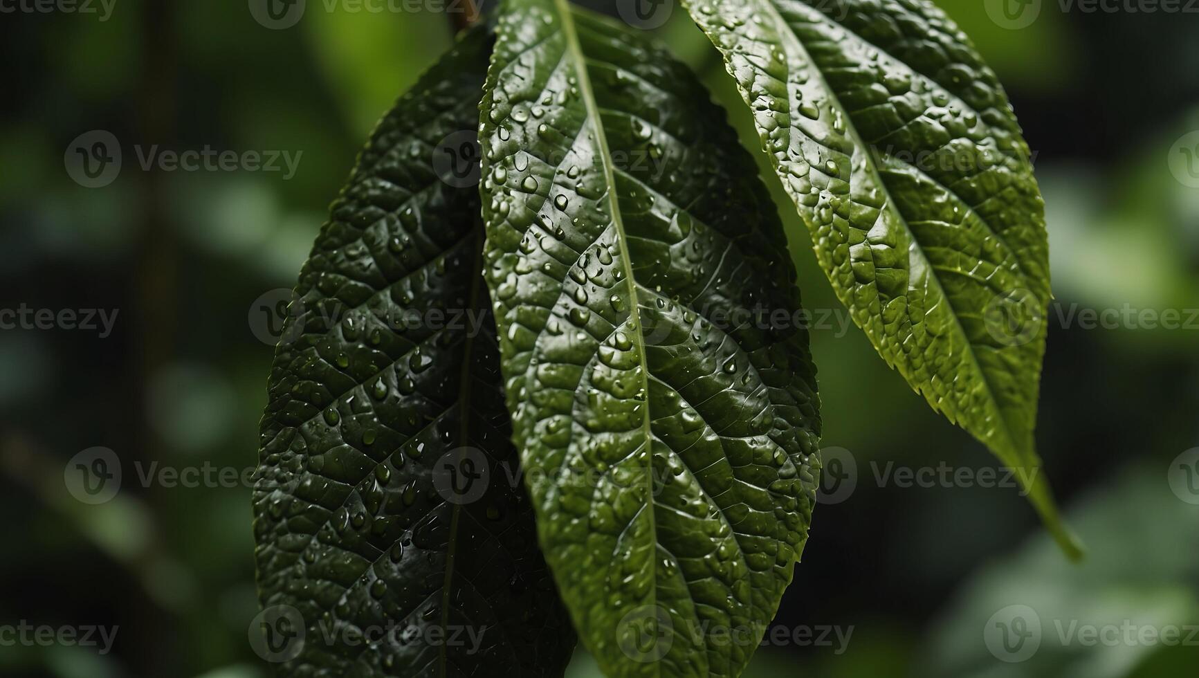 Close-up view of green leaf background, representing the concept of green business and ecology for organic greenery and natural product background. photo