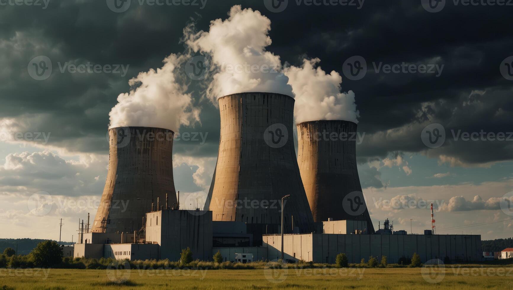Nuclear power plant Dukovany in Czech Republic Europe. photo