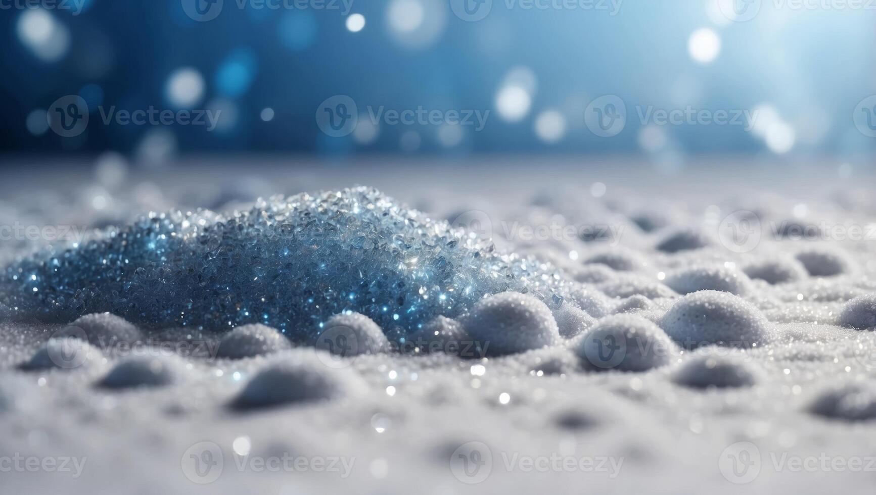 Shimmer snow on white blue bright banner Cool background Subtle texture Nyw Year decor Winter holiday subtle backdrop. photo