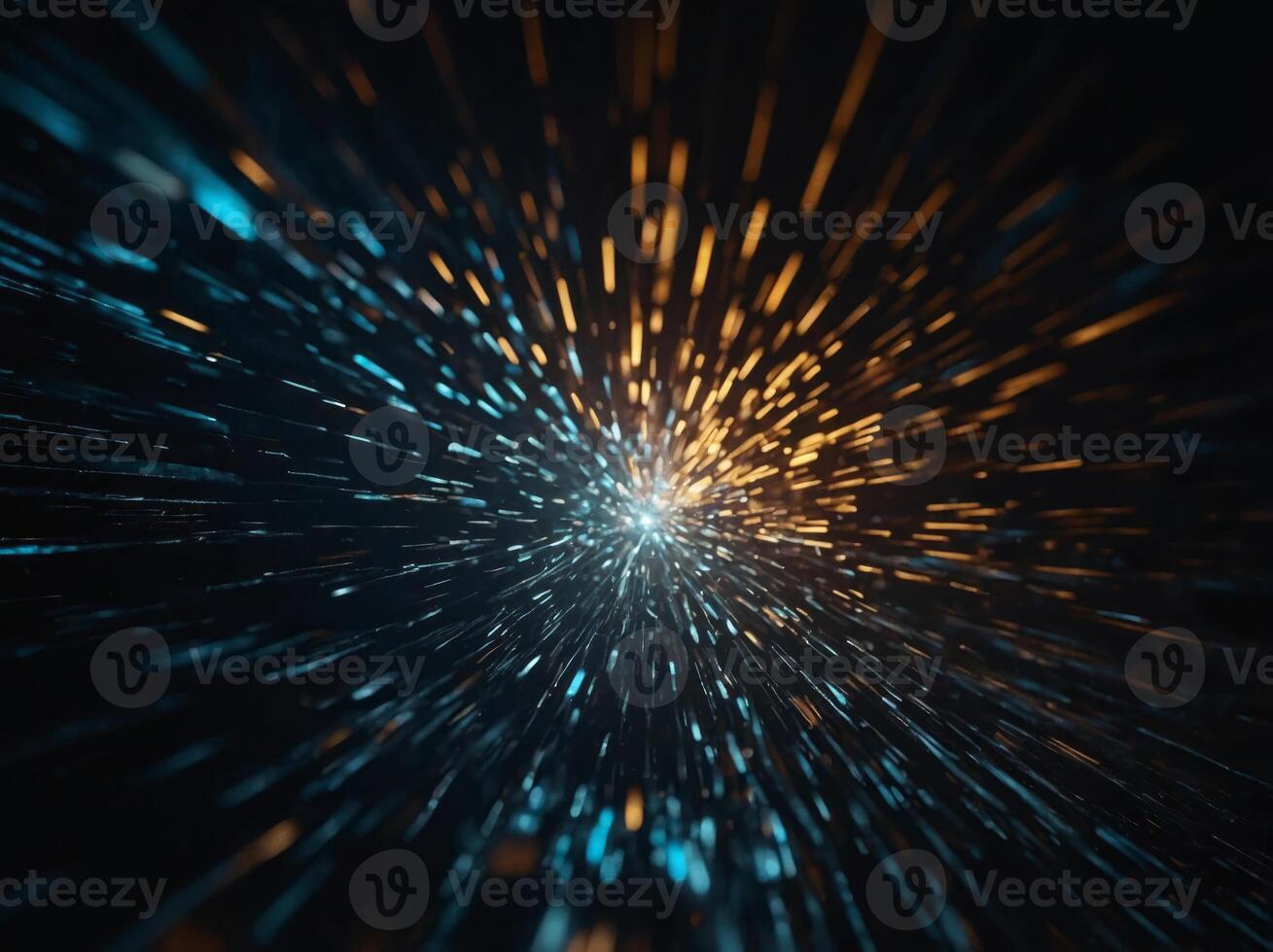 abstract background with light shining through the darkness. photo