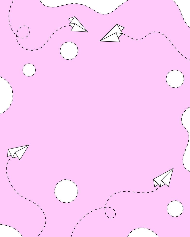 Abstract background with dotted arrows and circles. Place for text. illustration. vector