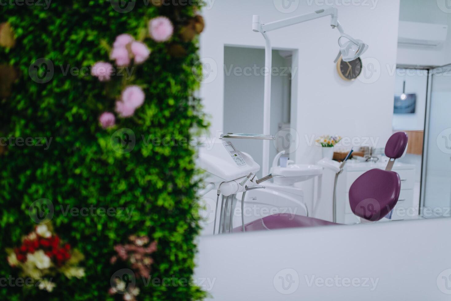 The modern dental office boasts advanced technology, comfortable chairs, and a sterile environment, providing a state of the art setting for comprehensive oral health care and specialized treatments photo
