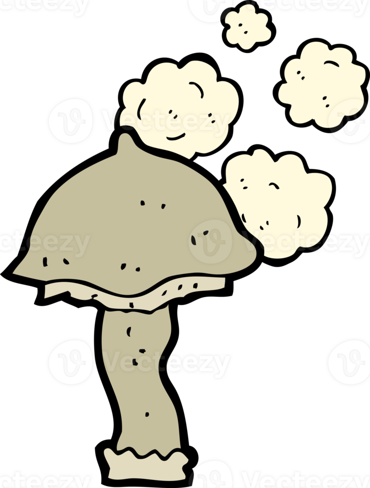cartoon mushroom drawing png