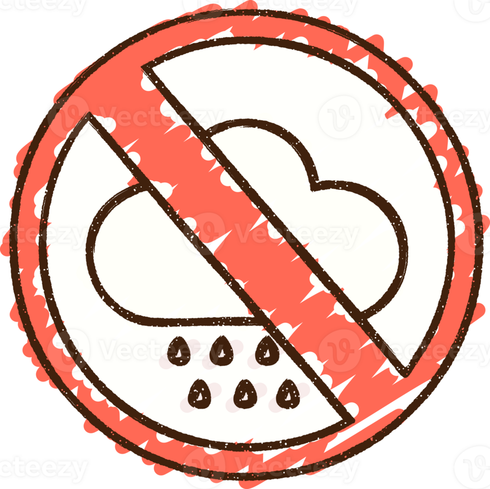 no rain sign with cloud and rain png