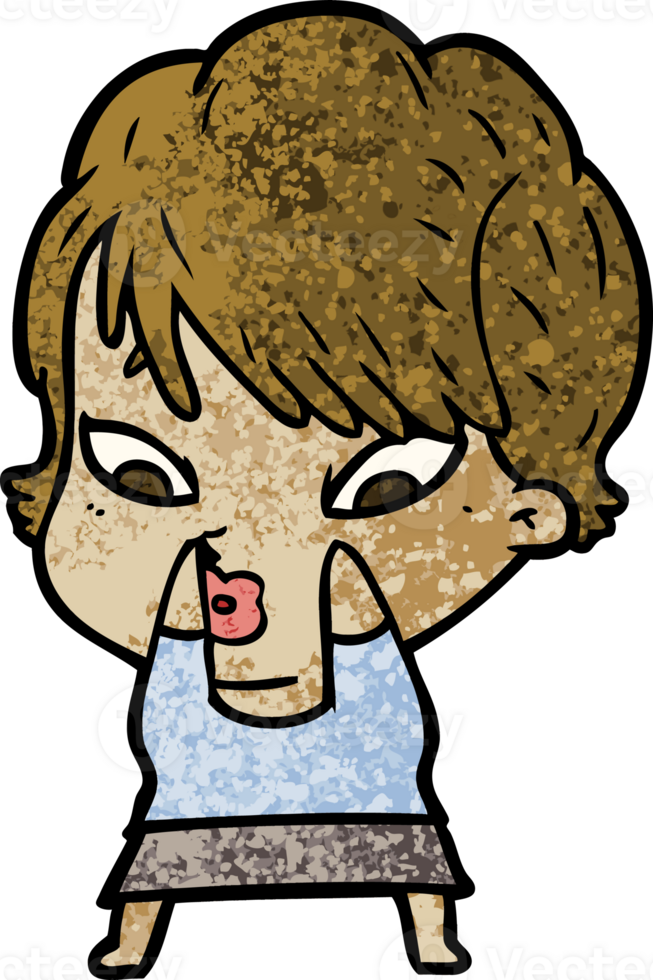 cartoon woman drawing png