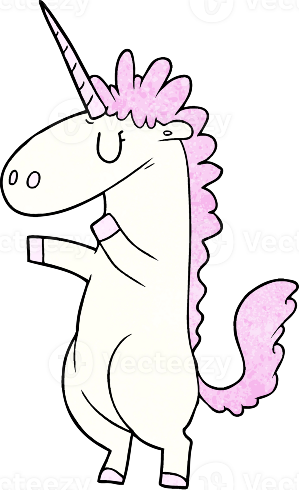 cartoon unicorn drawing png