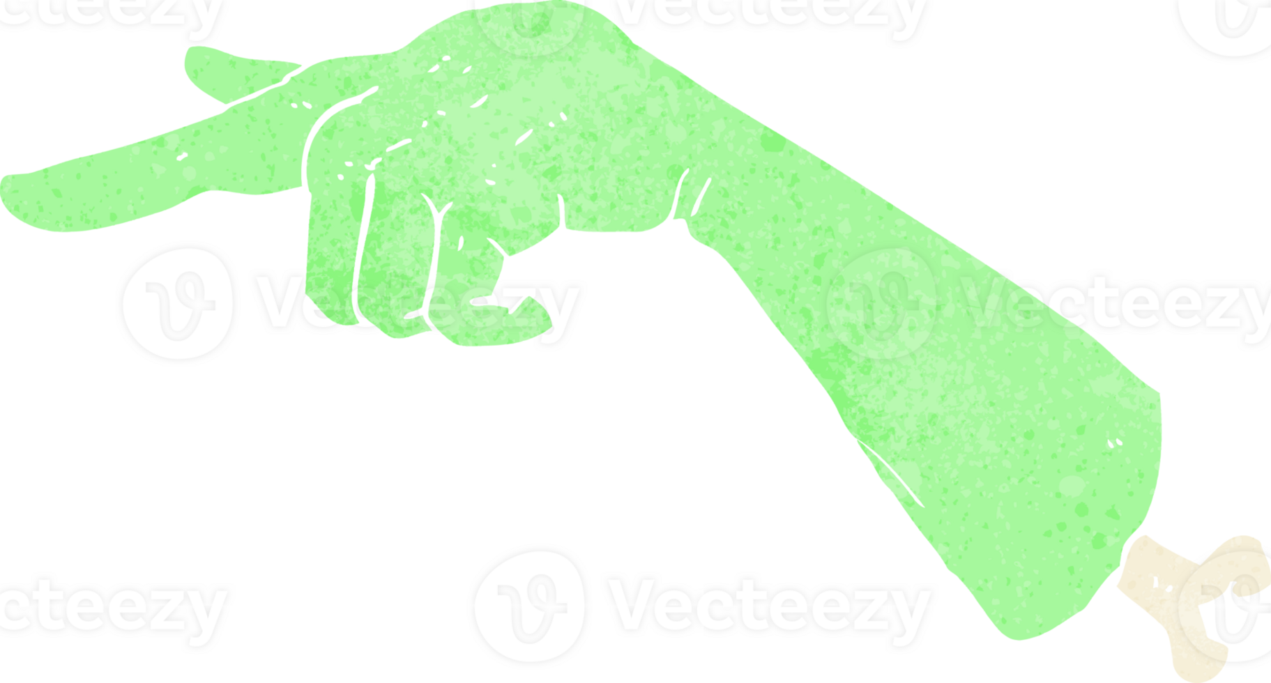 a hand pointing to the sky with a green hand png