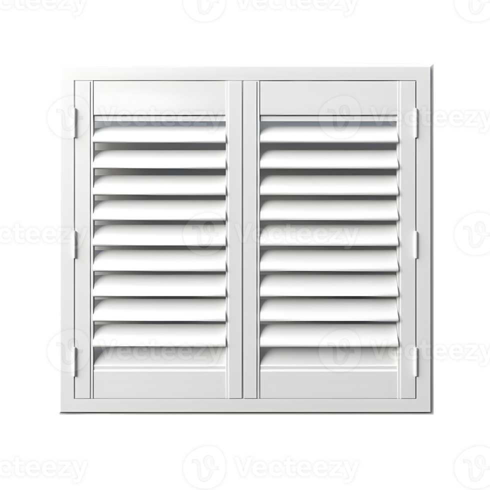 3d rendering of white window on transparent background png