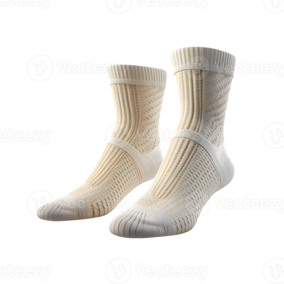 Gray socks on transparent background png