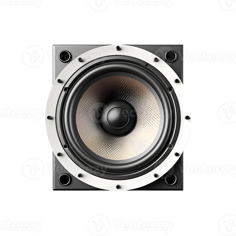 Audio speaker on transparent background png