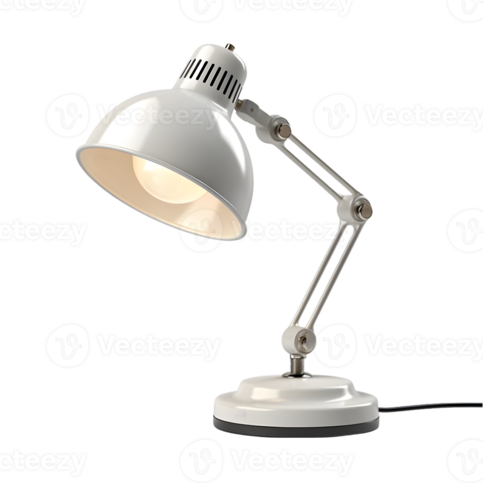 Modern desk lamp on transparent background png