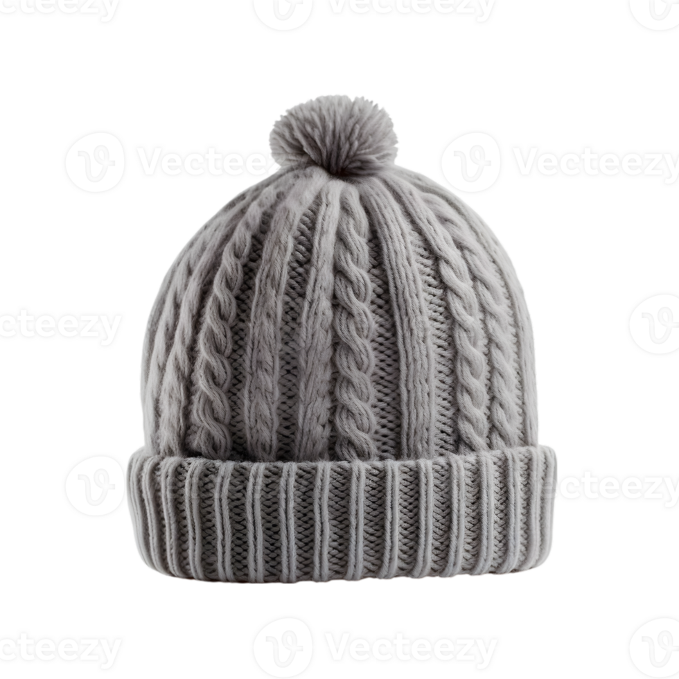 knitted hat on transparent background png